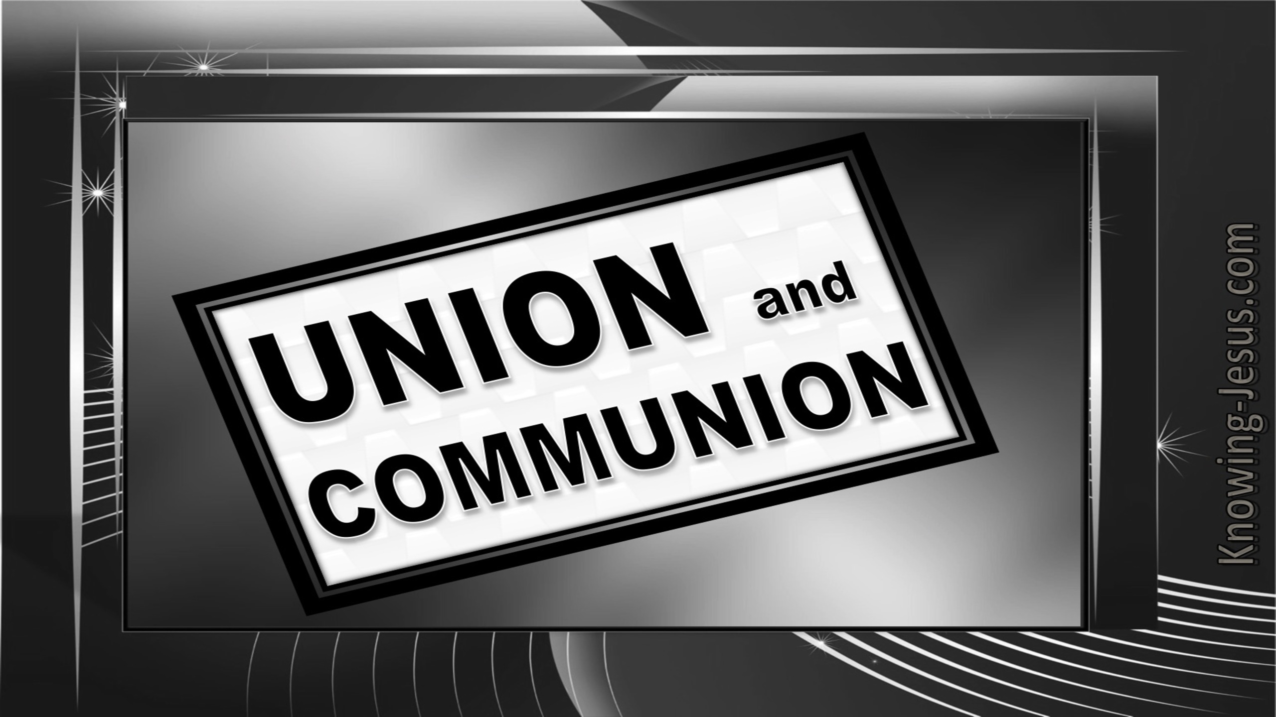 Union and Communion (devotional)04-09 (black)